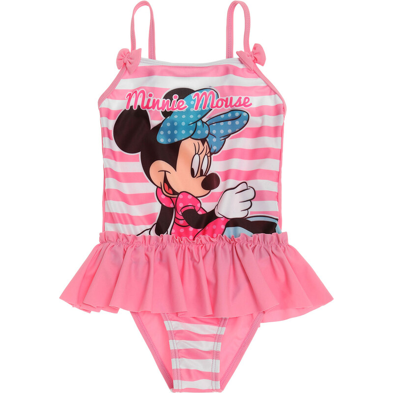 Disney Minnie Badeanzug pink in Größe 104 für Mädchen aus Druck: 86% Polyester Rückseite: 82% Polyamid 18% Elastan