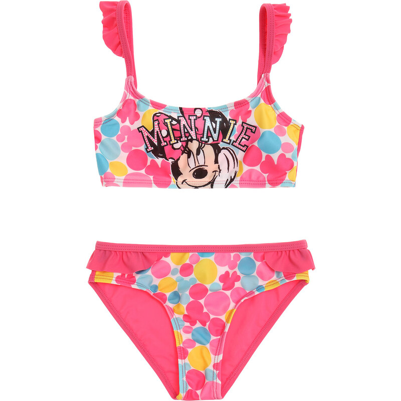 Disney Minnie Bikini pink in Größe 104 für Mädchen aus 82% Polyamid 18% Elastan Fotodruck: 86% Polyester 14% Elastan