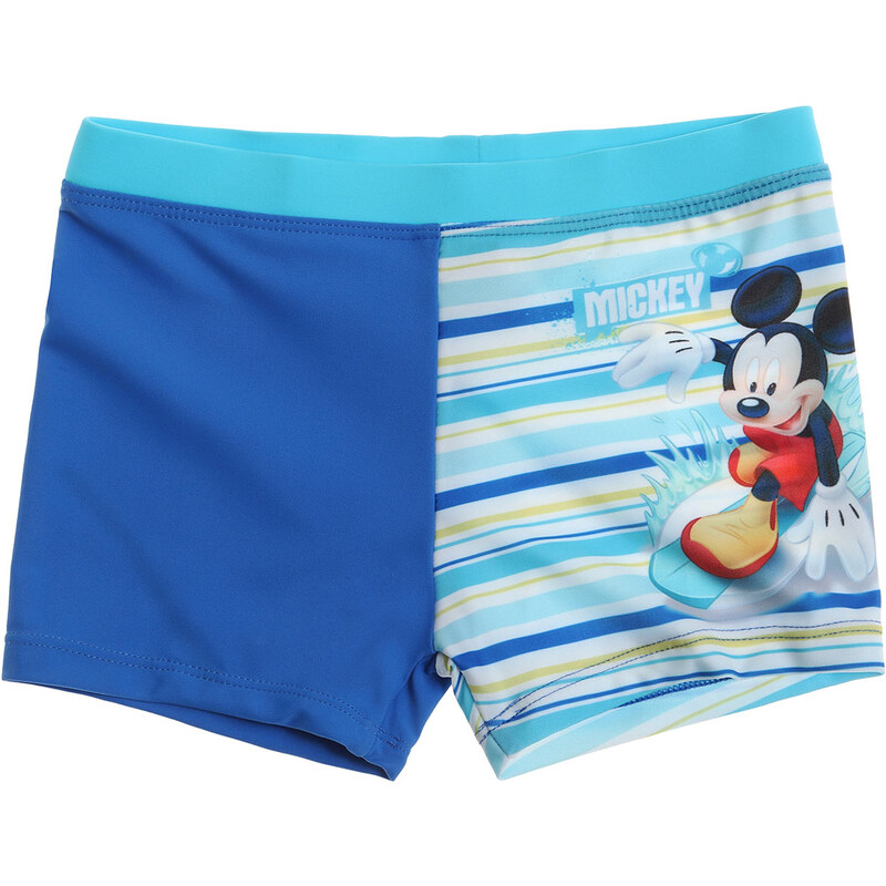 Disney Mickey Badehose blau in Größe 98 für Jungen aus 82% Polyamid 18% Elastan Fotodruck: 86% Polyester 14% Elastan