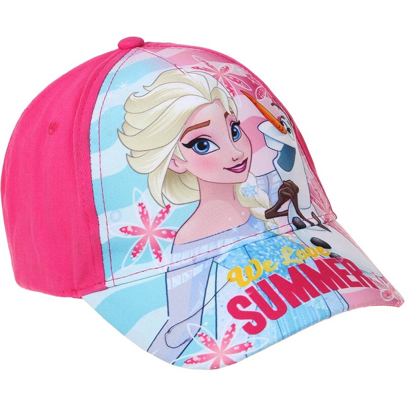 Disney Die Eiskönigin Cap pink in Größe 52 für Mädchen aus 100% Baumwolle
