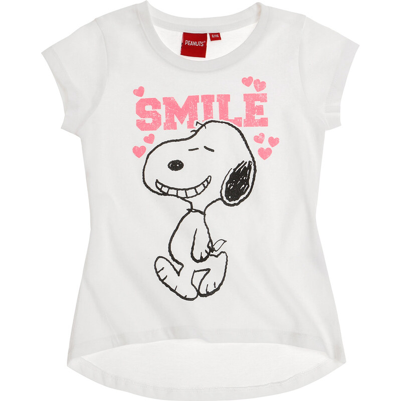 Snoopy T-Shirt weiß in Größe 116 für Mädchen aus 100% Baumwolle
