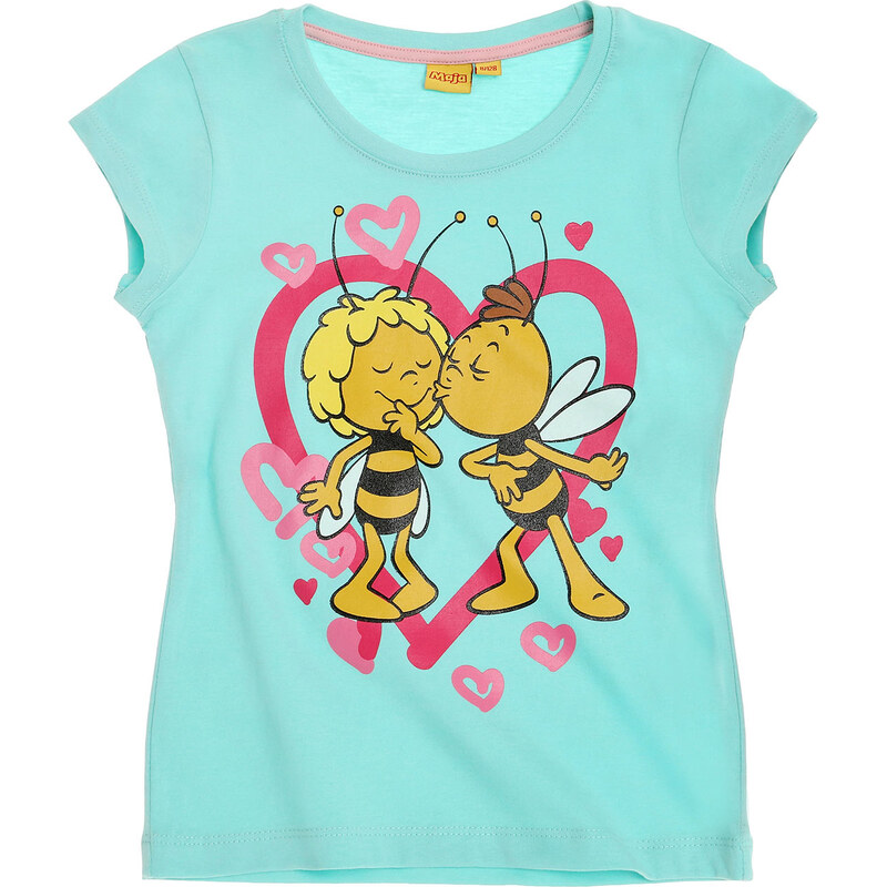 Biene Maja T-Shirt türkis in Größe 92 für Mädchen aus 100% Baumwolle