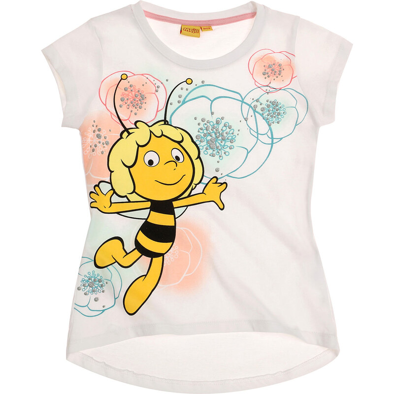 Biene Maja T-Shirt weiß in Größe 92 für Mädchen aus 100% Baumwolle