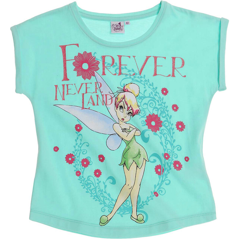 Disney Tinker Bell T-Shirt türkis in Größe 98 für Mädchen aus 100% Baumwolle