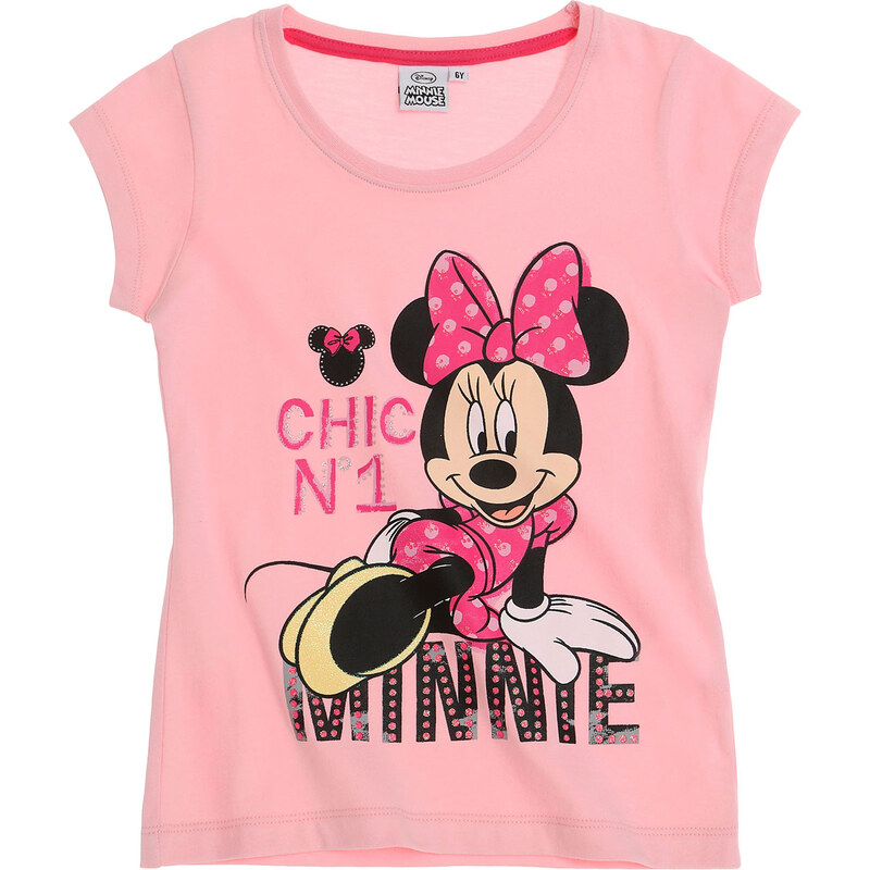 Disney Minnie T-Shirt rosa in Größe 104 für Mädchen aus 100% Baumwolle