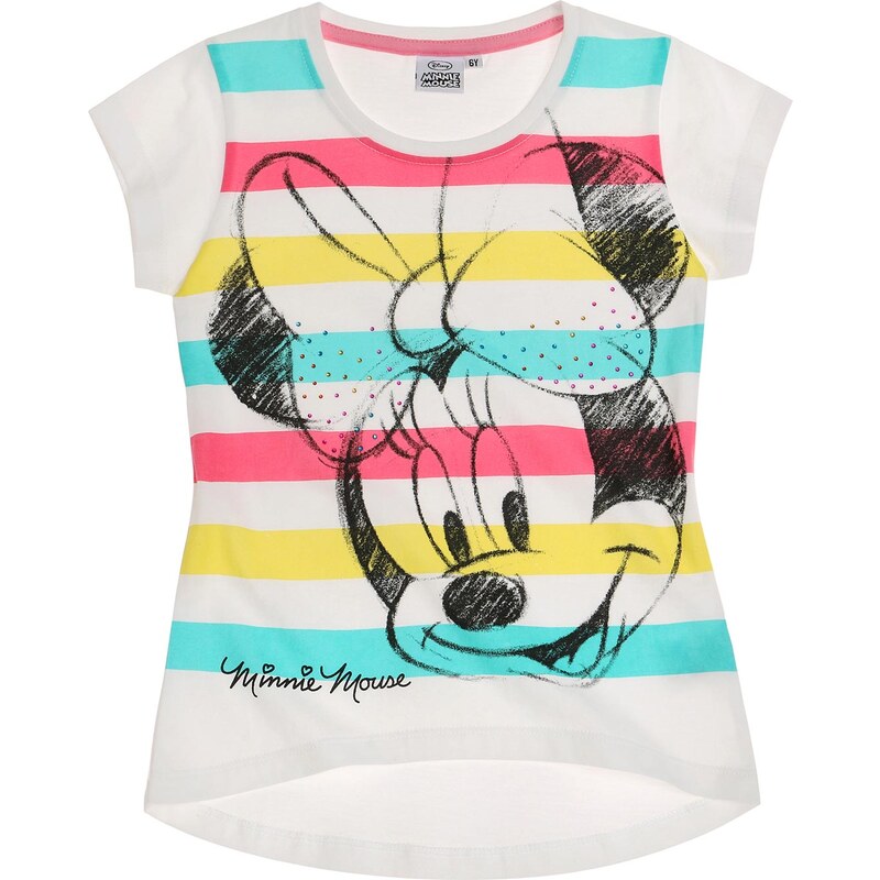 Disney Minnie T-Shirt weiß in Größe 104 für Mädchen aus 100% Baumwolle