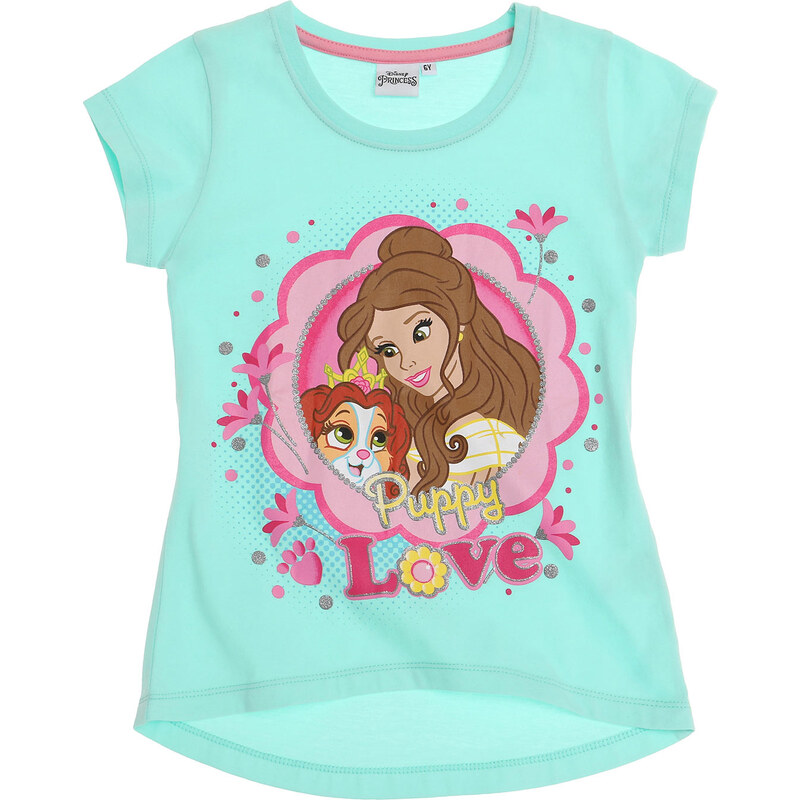 Disney Princess T-Shirt türkis in Größe 92 für Mädchen aus 100% Baumwolle
