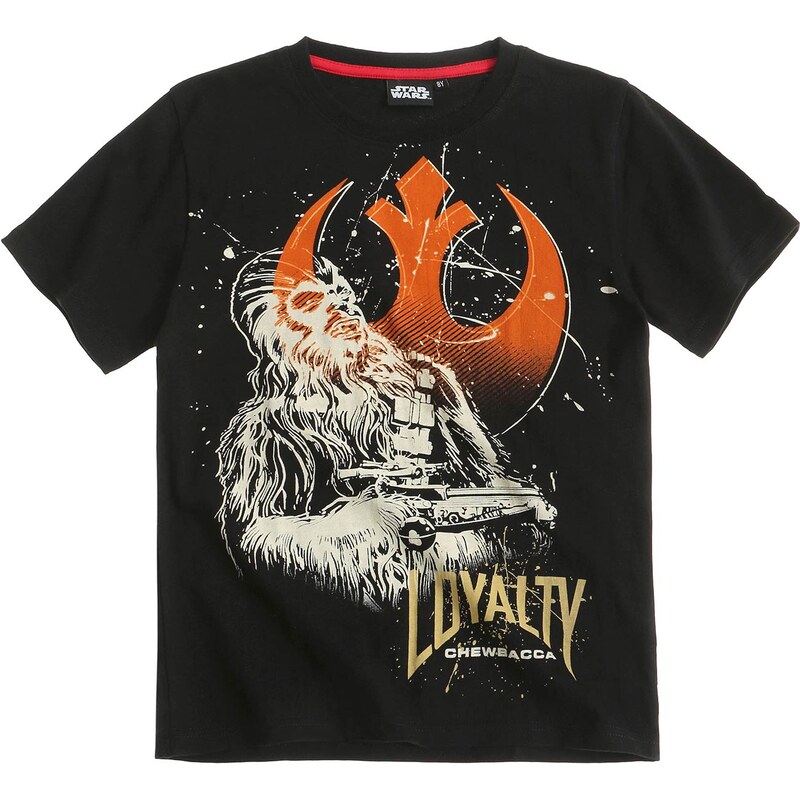 Star Wars-The Clone Wars T-Shirt schwarz in Größe 116 für Jungen aus 100% Baumwolle