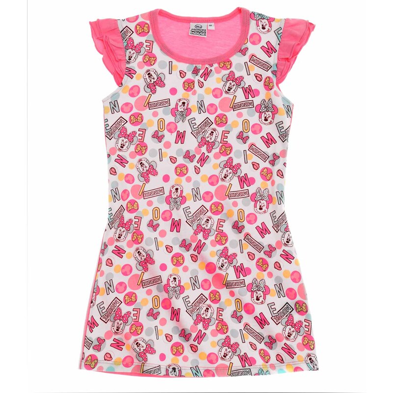 Disney Minnie Nachthemd pink in Größe 104 für Mädchen aus 100% Baumwolle