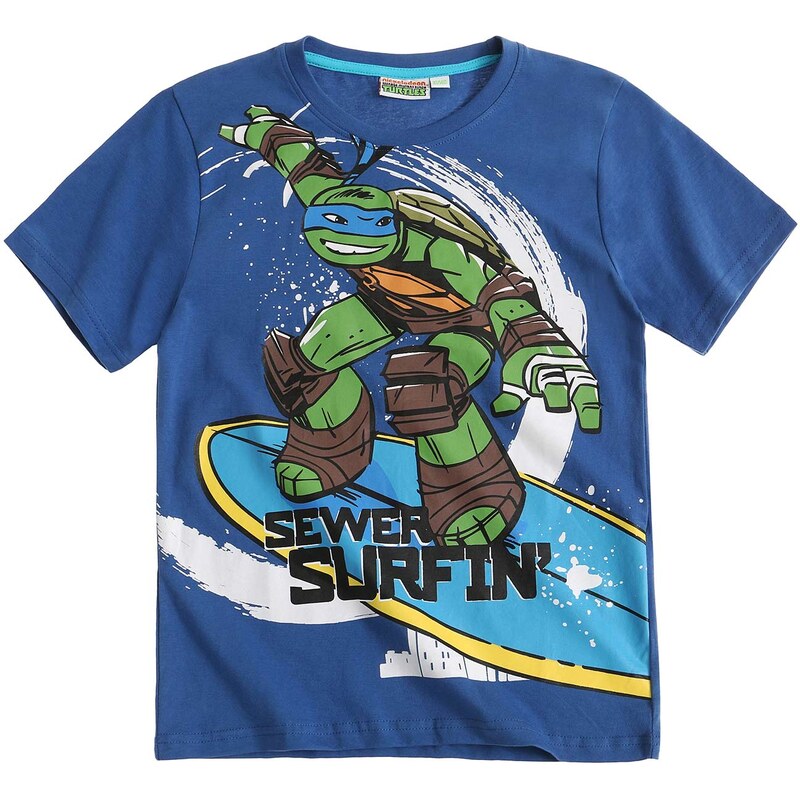Ninja Turtles T-Shirt blau in Größe 116 für Jungen aus 100% Baumwolle