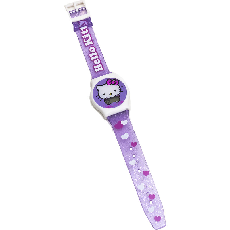Hello Kitty LCD Uhr violett in Größe UNI für Mädchen