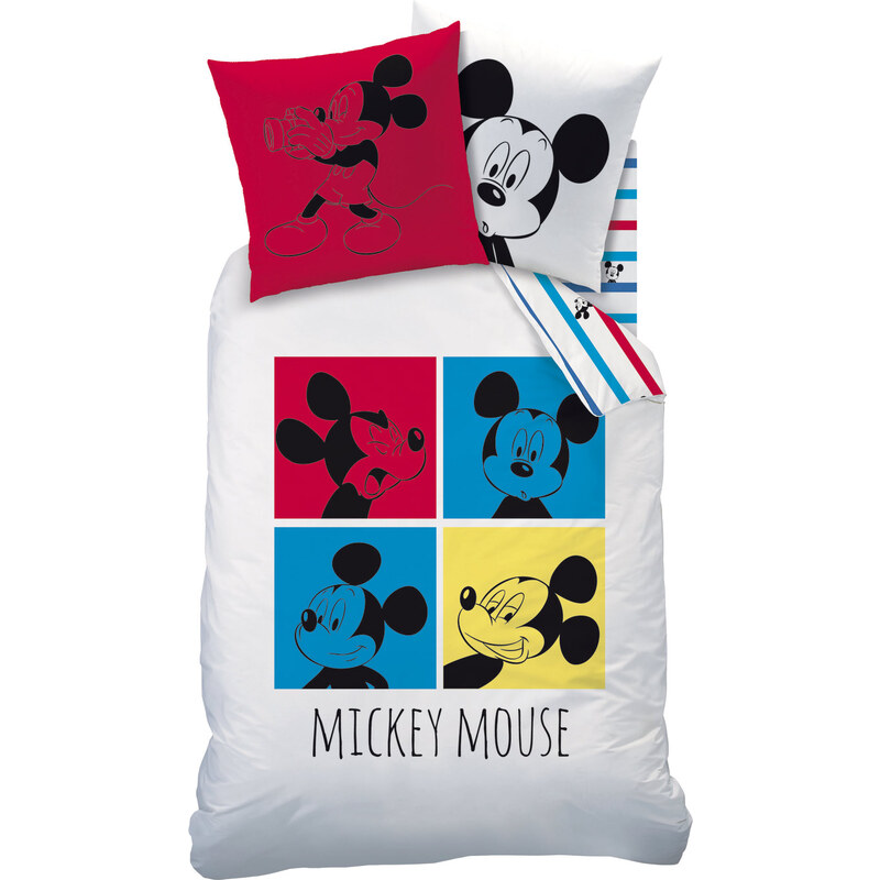 Disney Mickey Bettwäsche weiß in Größe UNI für Jungen aus 100 % Baumwolle 100% Baumwolle