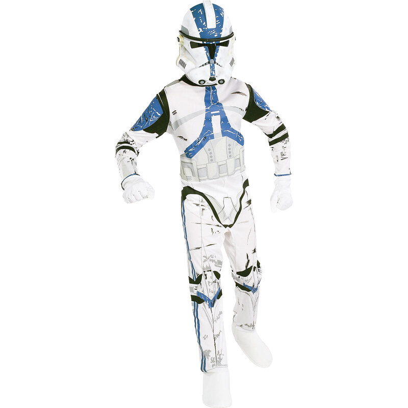 Star Wars-The Clone Wars Kostüm weiß in Größe S für Jungen aus Obermaterial: 100% Polyester