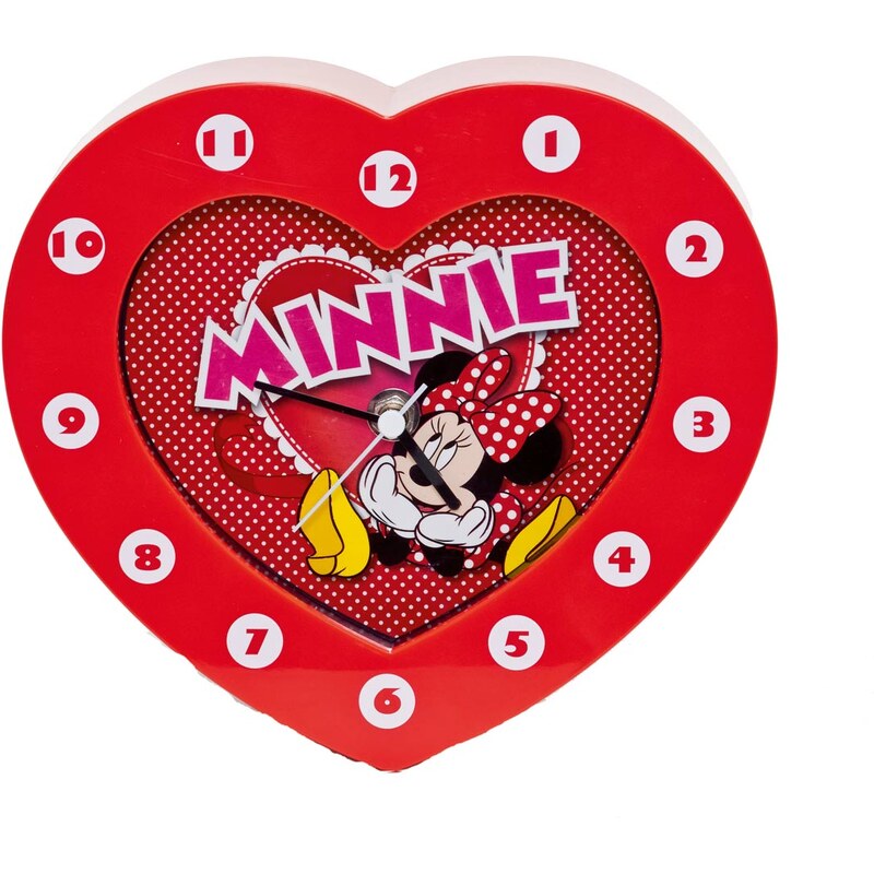 Disney Minnie Wanduhr rot in Größe UNI für Mädchen