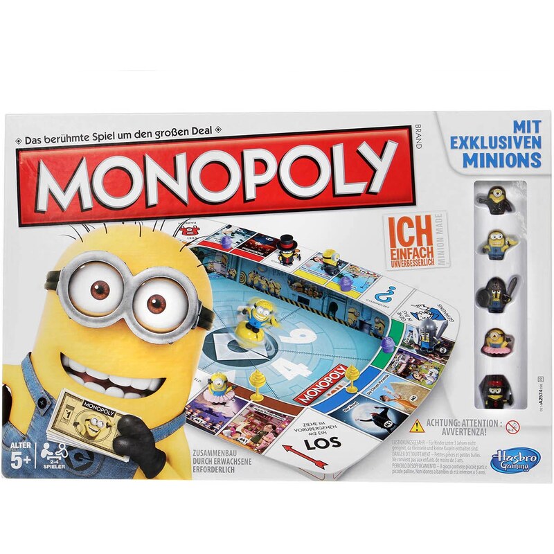 Minions Monopoly hellblau in Größe UNI für Unisex - Kinder