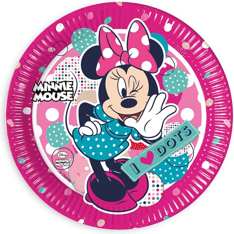 Disney Minnie Pappteller pink in Größe UNI für Mädchen