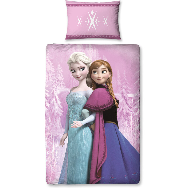 Disney Die Eiskönigin Bettwäsche pink in Größe UNI für Mädchen aus 50% Baumwolle 50% Polyester