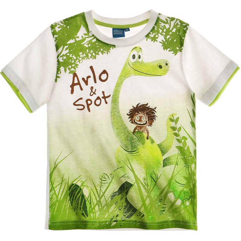 Disney Arlo &Spot T-Shirt weiß in Größe 98 für Jungen aus 100% Baumwolle