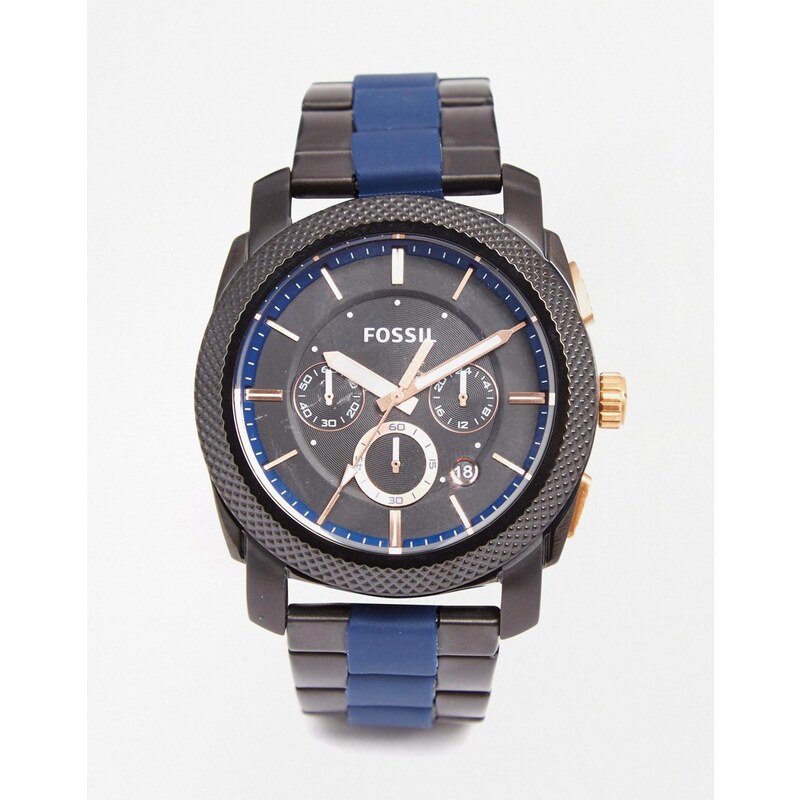 Fossil - Machine - Armbanduhr, FS5164 - Blau