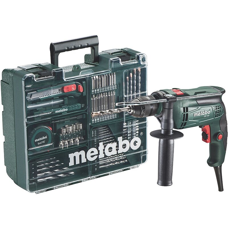 METABO PROFESSIONAL Set: Schlagbohrmaschine »SBE 650« inkl. »Mobiler Werkstatt«