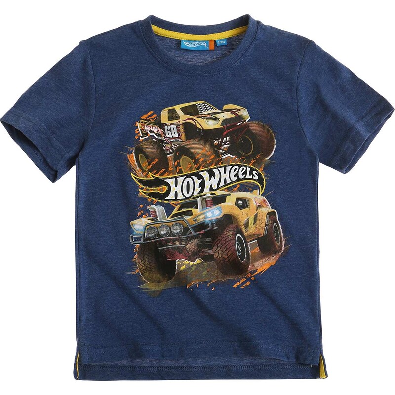 Hot Wheels T-Shirt blau in Größe 104 für Jungen aus 60 % Baumwolle 40 % Polyester