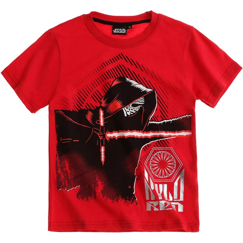 Star Wars-The Clone Wars T-Shirt rot in Größe 116 für Jungen aus 100% Baumwolle