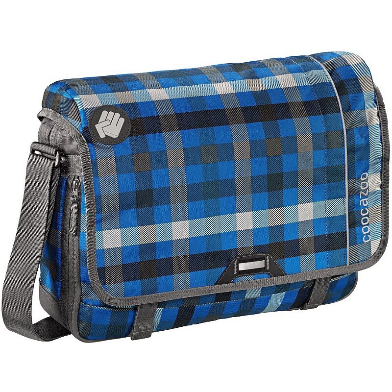 Coocazoo Schultertasche HangDang, Hip To Be Square Blue
