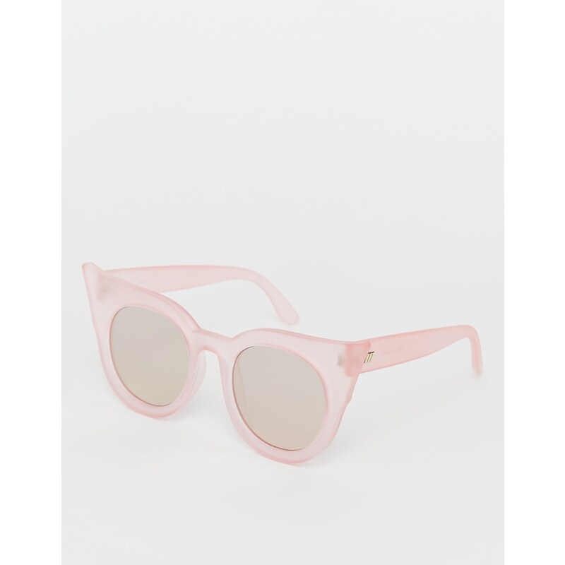 Le Specs - Flashy Dramatic - Katzenaugen-Sonnenbrille in Rosa - Rosa
