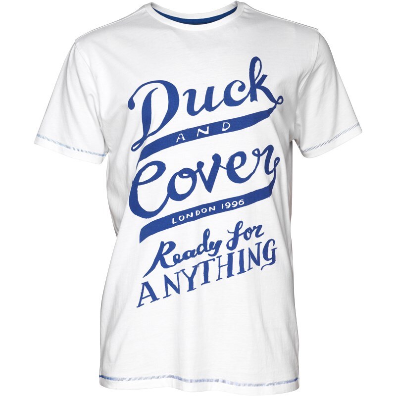 Duck and Cover Herren Moore T-Shirt Weiß