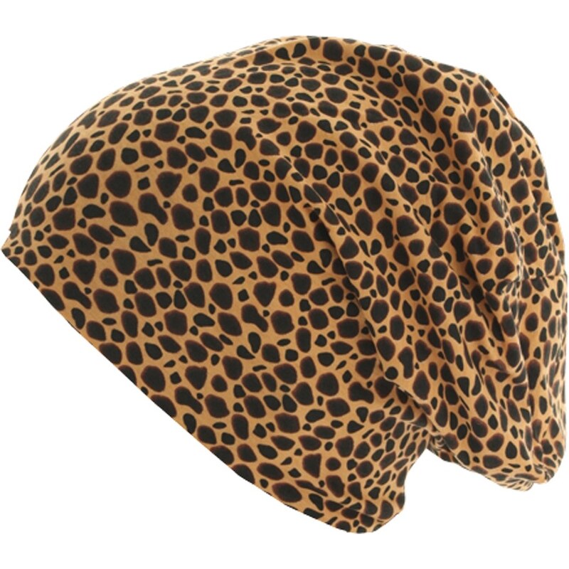 MasterDis Printed Jersey Beanie Cheetah Black 10479
