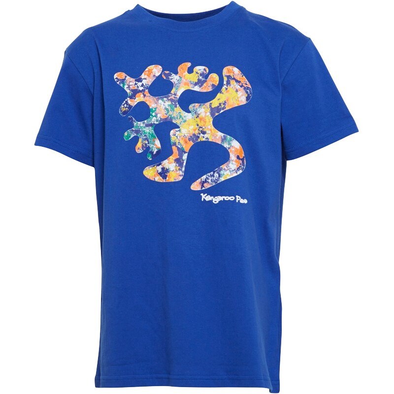 Kangaroo Poo Jungen T-Shirt Blau