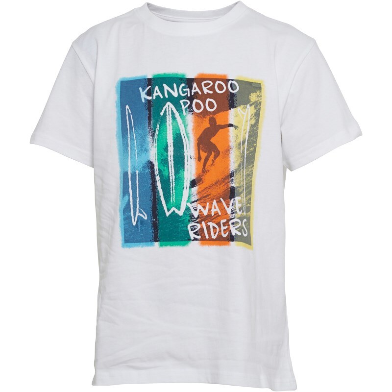 Kangaroo Poo Jungen T-Shirt Weiß