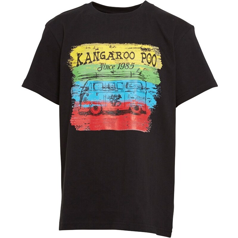 Kangaroo Poo Jungen T-Shirt Schwarz