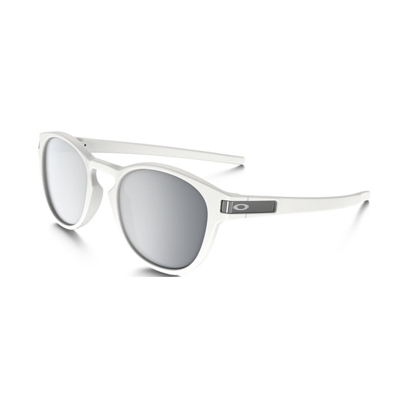 Oakley Latch Sonnenbrillen Sonnenbrille matte white/ chrome iridium
