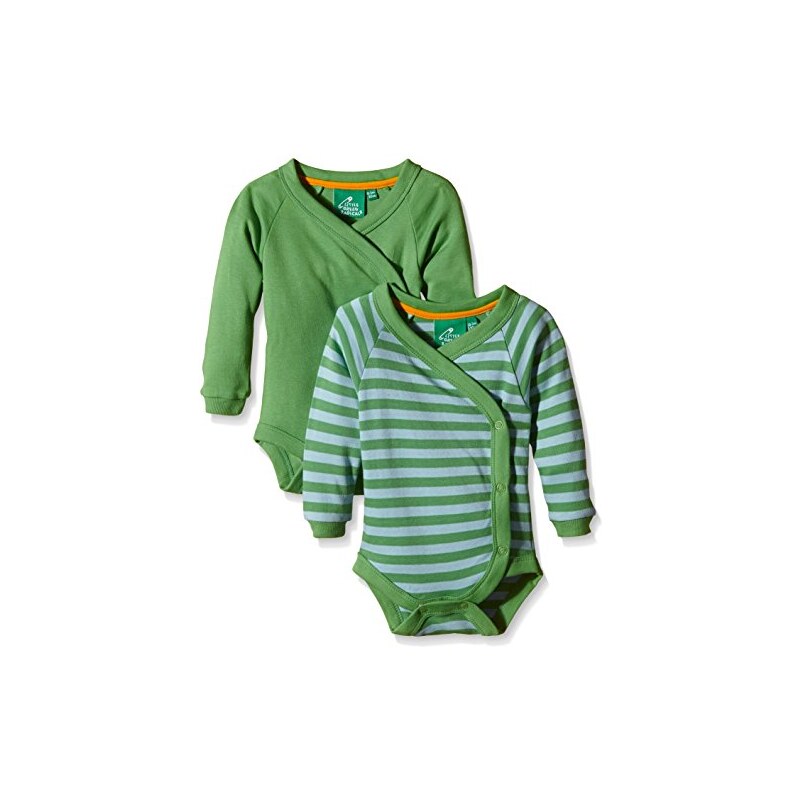 Little Green Radicals Unisex Baby Spieler Green Long Sleeve Baby Wrap 2-pack