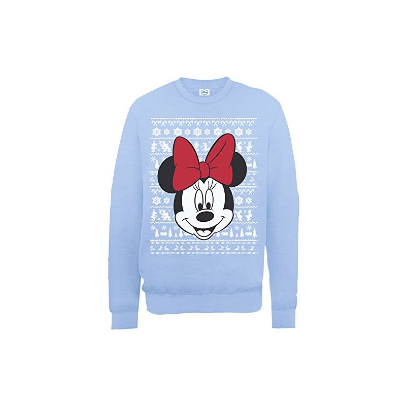 Brands In Limited Damen Sweatshirt Mini Mouse Christmas Mini Head