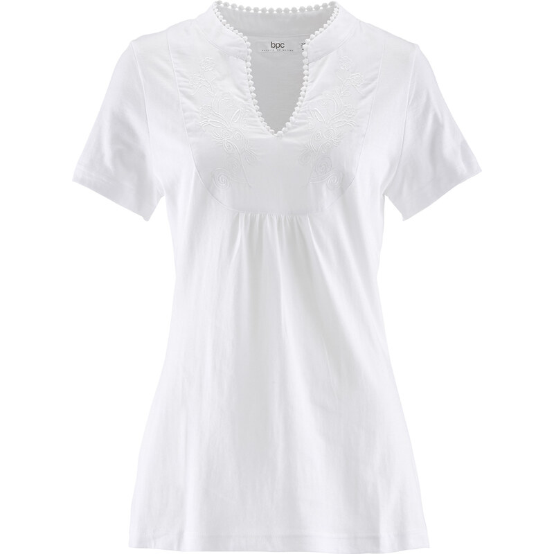 bpc bonprix collection Kurzarmshirt in weiß für Damen von bonprix