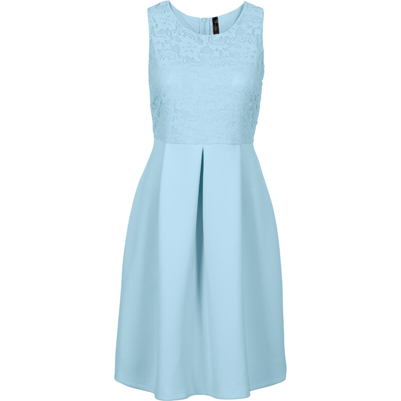 BODYFLIRT boutique Kleid in Scubaoptik in blau von bonprix