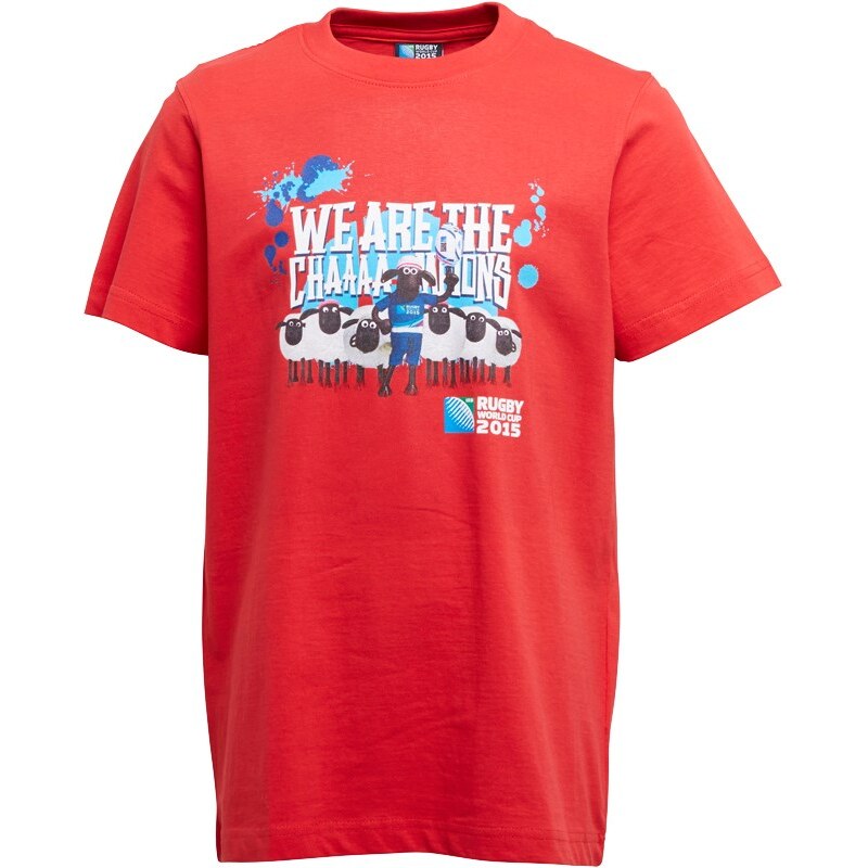 Rugby World Cup Jungen We are the Chaaampions Flag T-Shirt Rot