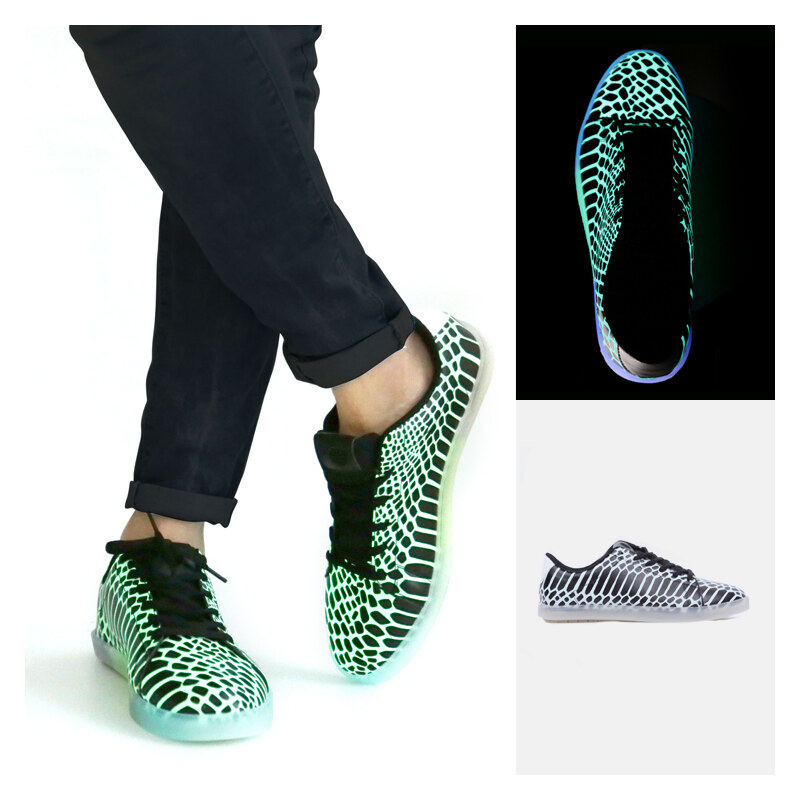 Lesara Sneaker mit fluoreszierendem Muster - 40
