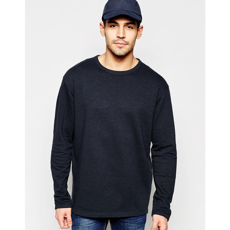 Selected Homme - Sweatshirt mit Reißverschlussetails - Schwarz