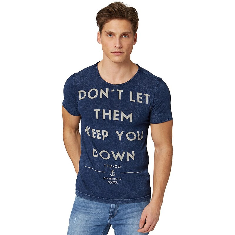 TOM TAILOR DENIM T-Shirt »indigo look roundneck tee«