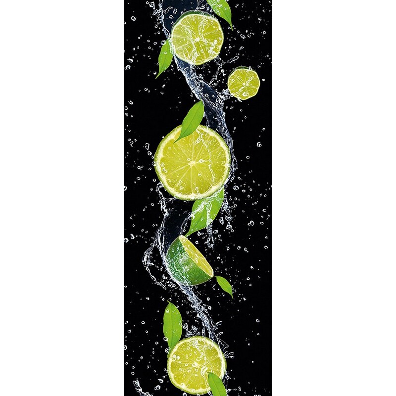 Eurographics, Glasbild, »Splashing Lime«, 30/80 cm