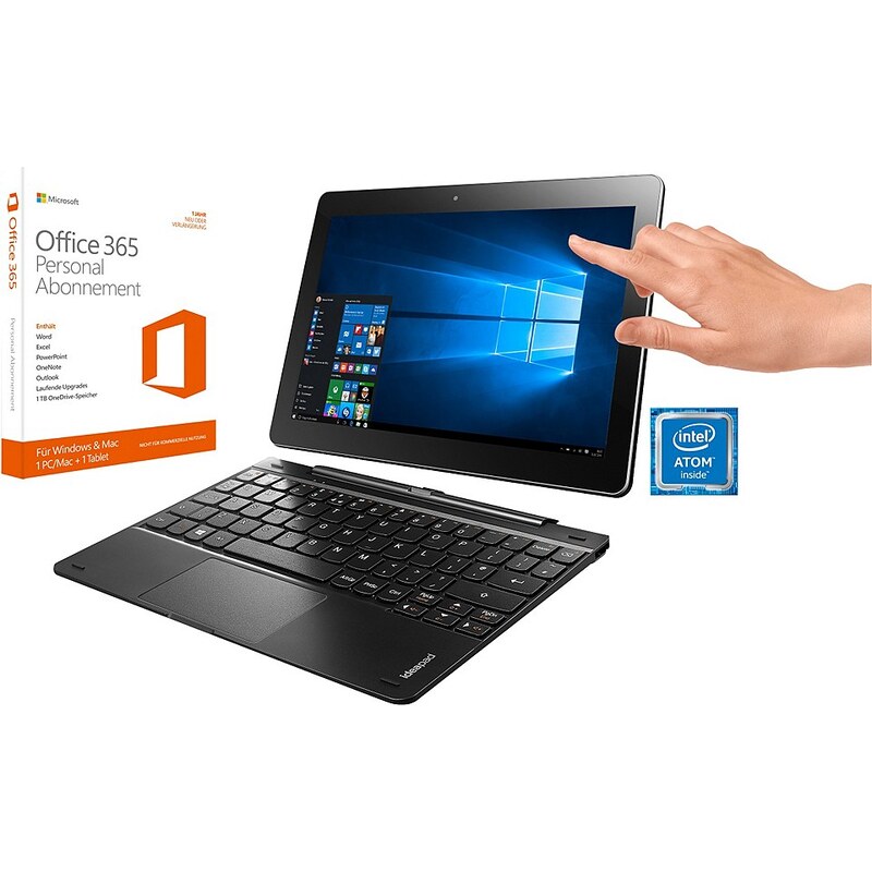 Lenovo Miix 300-10IBY Tablet-PC, Microsoft® Windows® 10 Home (32Bit), Intel Atom Z3735F