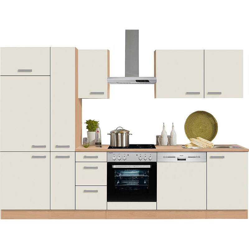 Optifit Küchenzeile mit E-Geräten »Odense« , Breite 300 cm