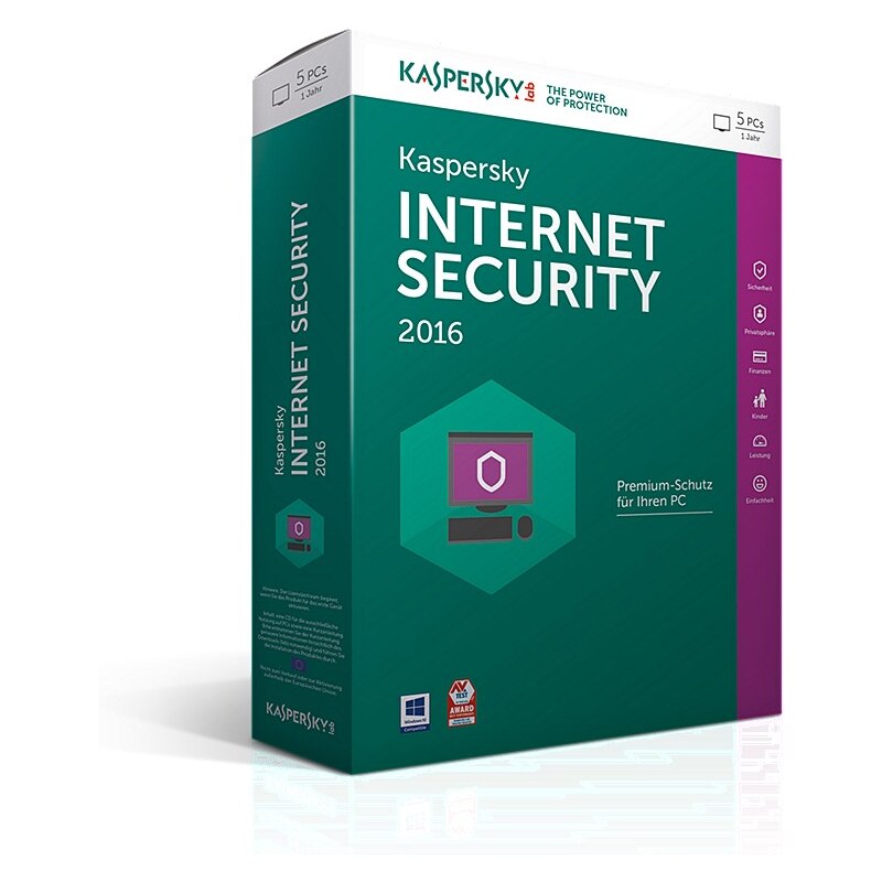 Kaspersky Internet Security »Internet Security 2016 5 Lizenzen«