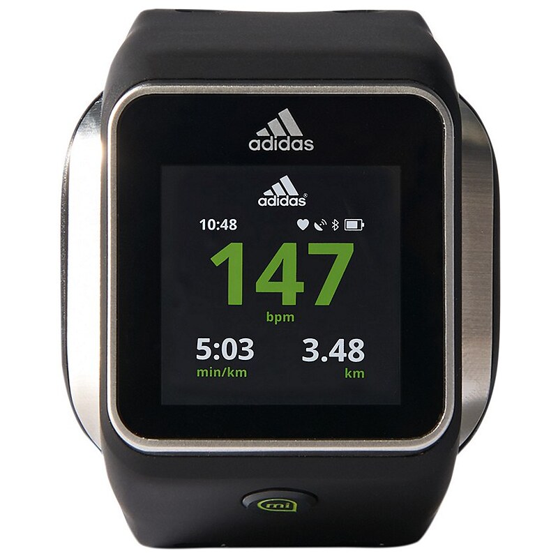 Adidas Performance Pulsuhr Smartwatch, schwarz, »miCoach Smart Run«