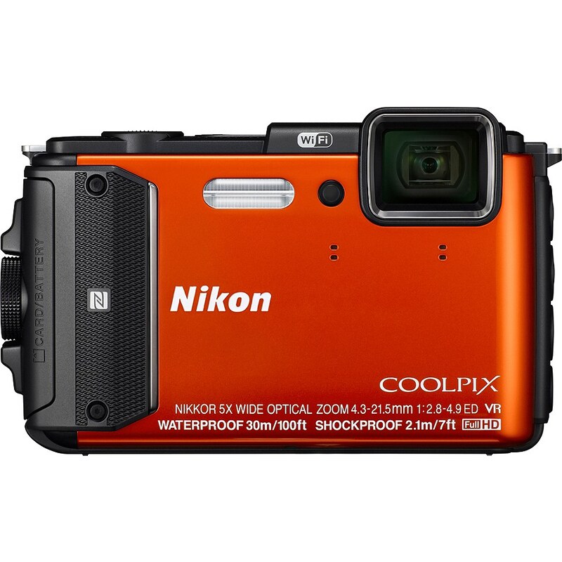 NIKON COOLPIX AW130 Outdoor Kamera, 16 Megapixel, 5x opt. Zoom, 7,5 cm (3 Zoll) Display