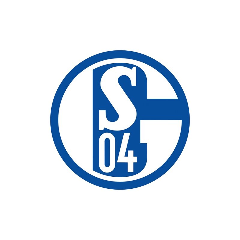 Wandtattoo Schalke 04 Logo 40/40 cm HOME AFFAIRE blau