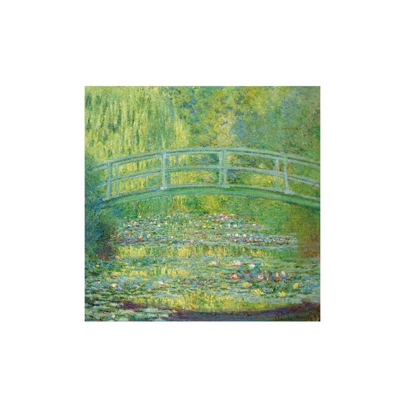 HOME AFFAIRE Fototapete Monet - Seerosenteich 250/250 cm grün